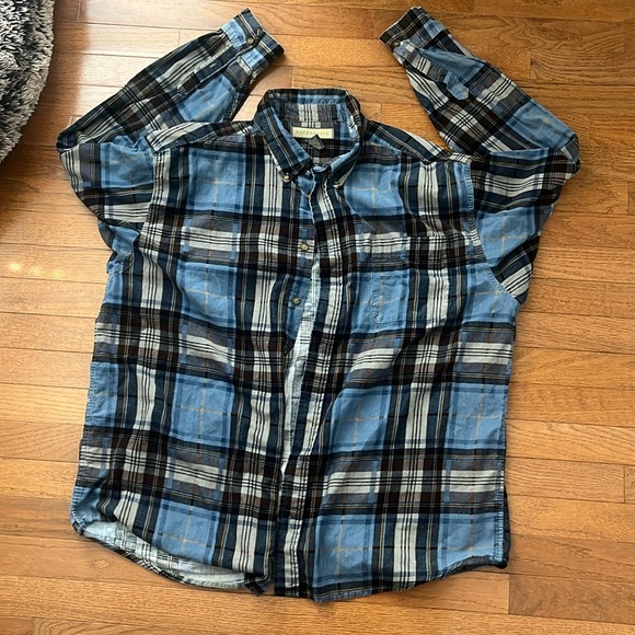 plaid button up - Picture 1 of 3